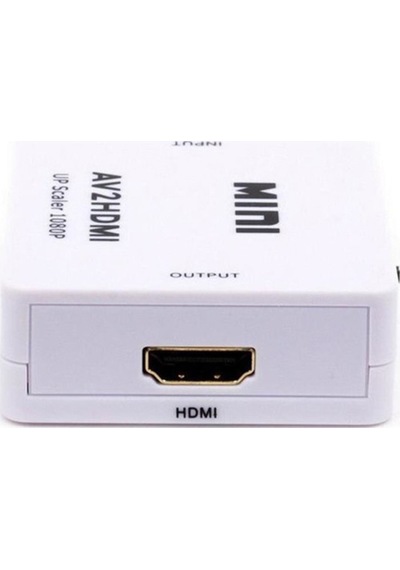 Ally Av To Hdmı Mini Switch Rca Composit Audio Video Hdmı Görünt-Beyaz