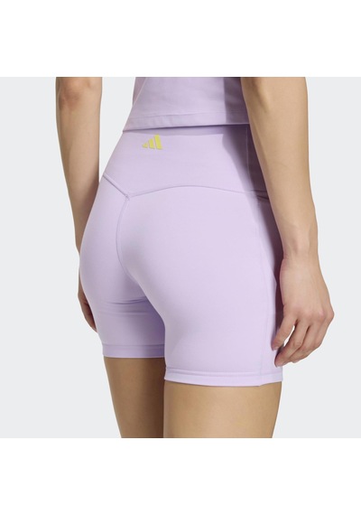 Adidas Studio All Me Booty Kadın Mor Kısa Tayt Kx3143