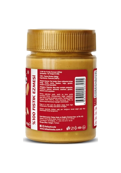 Fıstık Ezmesi%100 300 Gr 2 Paketi