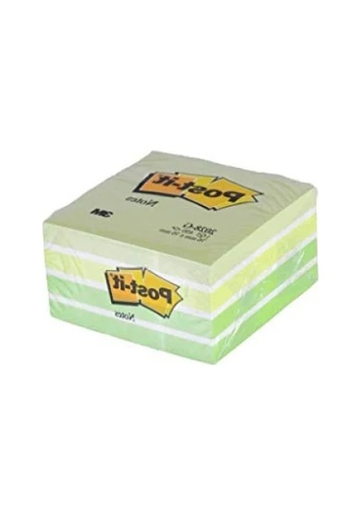 Masaüstü Kullanıma Uygun Not Küpü, Yeşil Tonları, 450 Yaprak