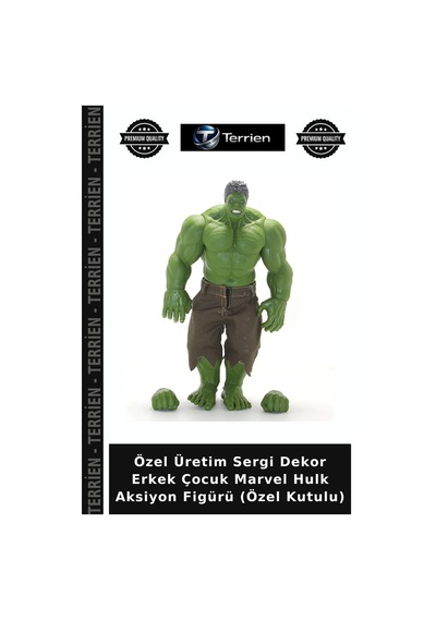 Özel Üretim Sergi Dekor Erkek Çocuk Marvel Hulk Aksiyon Figürü Özel Kutulu