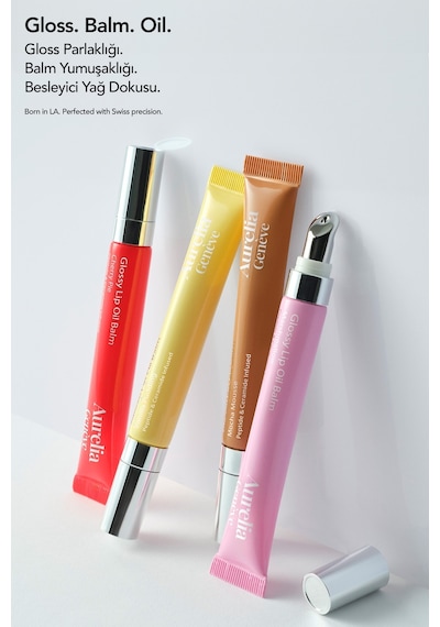 Aurelia Geneve Glossy Lip Oil Nemlendirici Etkili Renkli Lip Balm Vanilla Pudding Bej 12 ML