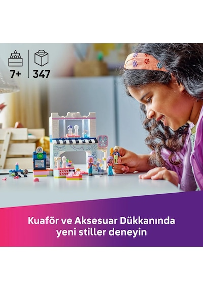 LEGO® Friends Kuaför ve Aksesuar Mağazası 42662 - 7 Yaş ve Üzeri Çocuklar için Mini Bebek İçeren Yaratıcı Oyuncak Yapım Seti (347 Parça)