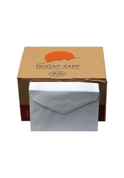 Mektup Zarfı Tutkallı 70 Gr 11,4 16,2 Cm 500 Adet