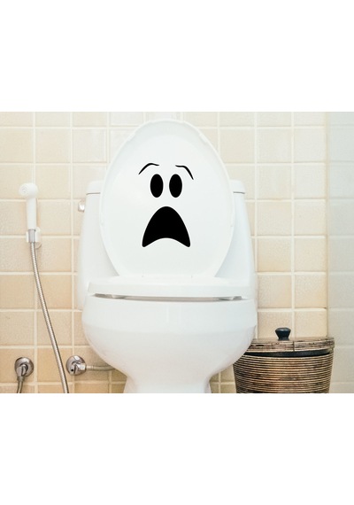 Bk Home Korkunç Surat Tasarımlı Wc Sticker-1