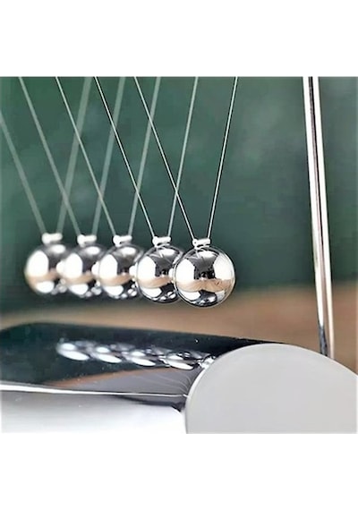 Kişiye Özel Newton Denge Topları Büyük Boy Newtons Cradle