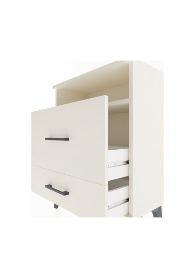 Arges Komodin Tek Raflı 2 Çekmeceli 60x30x80 Aytaşı-aytaşı Aytaşı