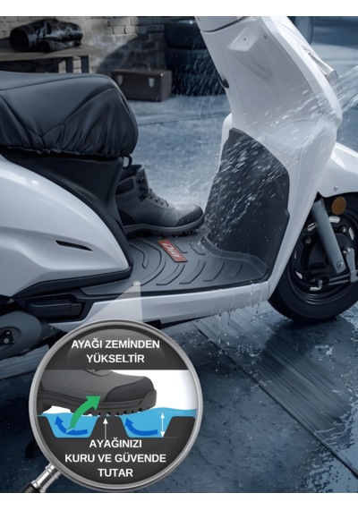 Beylini Honda Dio Uyumlu Kauçuk Paspas Kaymaz Taban Su Geçirmez Kolay Temizlenir Yeni Nesil Tüm Modeller