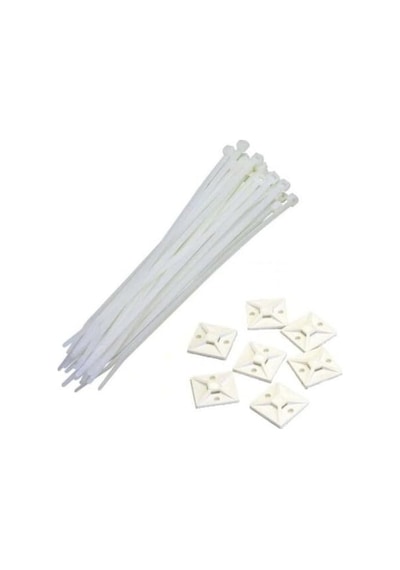 Tr Livolo Gwest Yapışkanlı Kroşe Ve Cırt Kelepçe Seti, 28x28 Mm, 20'li Paket