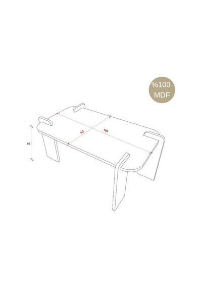 Fuji Dekoratif Orta Sehpa Antrasit
