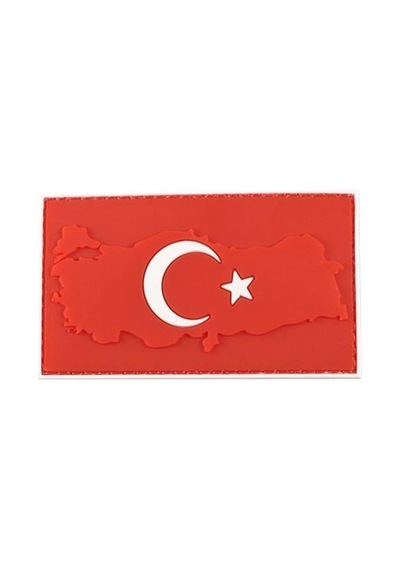 Özel Seri Görsel Outdoor Süs Single Sword Bayrak Plastik Kabartma Haritalı Patch - Peç Diğer
