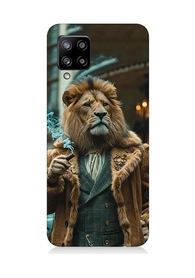 Samsung Galaxy A42 5g Uyumlu Puro İçen Aslan Desenli Silikon Kılıf