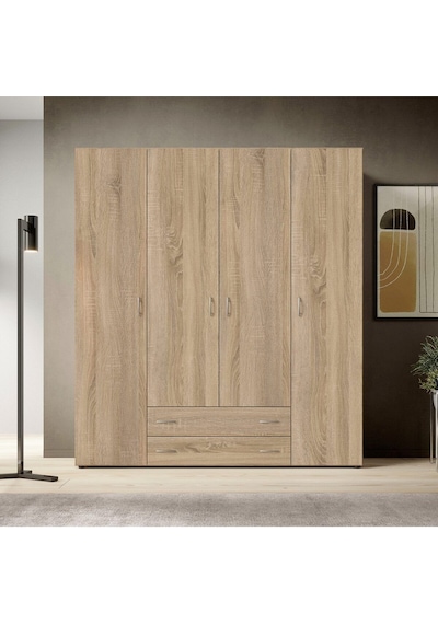 Ahter Giyinme Dolabı - Çok Amaçlı Dolap - Gardırop 160 Cm-4 Kapaklı-2 Çekmeceli