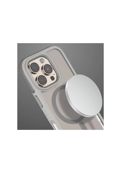 Venco Apple iPhone Uyumlu  16 Pro Max Uyumlu Orbit Magsafe Kapak - Titan Gri