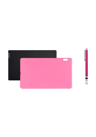Lenovo Tab M10 Tb-x605fc Za4y0053tr Pembe Silikon Tablet Kılıfı + Tablet Kalemi Arka Kapak