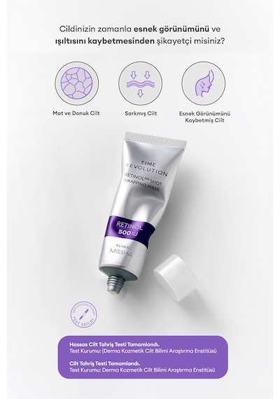 Missha Time Revolution Retinol 500 Shot Wrapping Mask 80 G