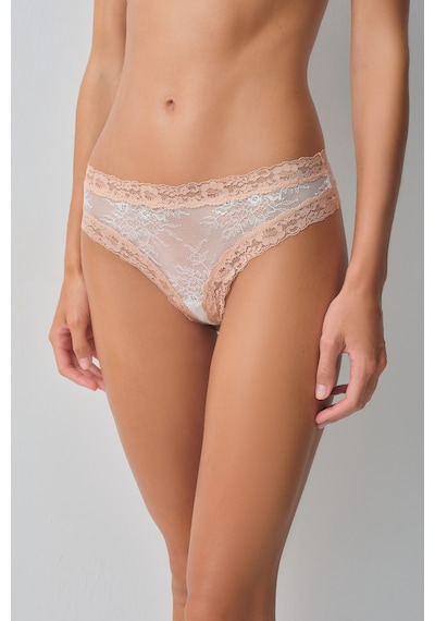 Suwen Monica Dantelli Brazilian String Külot Wsl10210091036 Ekru
