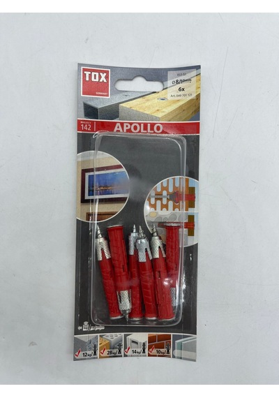 Tox Apollo Çok Amaçlı Vidalı Dübel 8X60 Mm