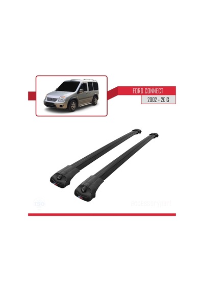 Ford Connect 2002-2013 Arası İle Uyumlu Ace-1 Ara Atkı Tavan Barı Siyah