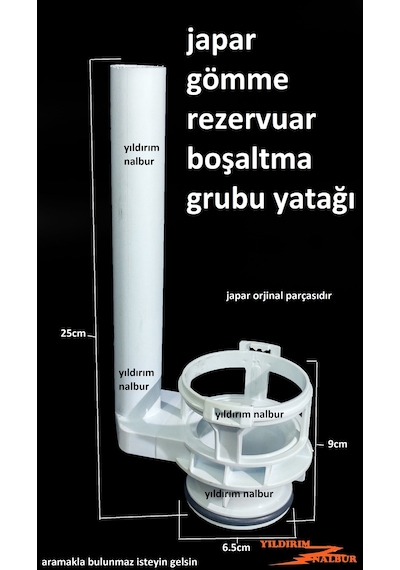 Japar Gömme Rezervuar Boşaltma Yatağı Borulu Tip Grubu Çift Kadem