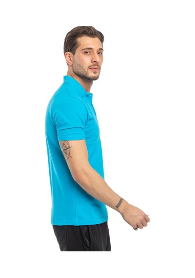 Slazenger SOHO I Erkek Polo Yaka Turkuaz Tişört
