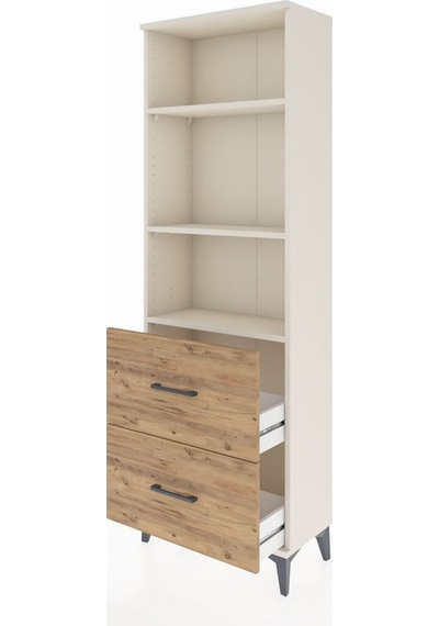 Arges Dolap 3 Raflı 2 Çekmeceli 60x30x182 Aytaşı-çam Aytaşı