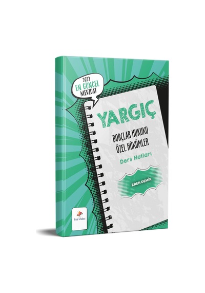 Yargıç Borçlar Hukuku Özel Hükümler Ders Notları