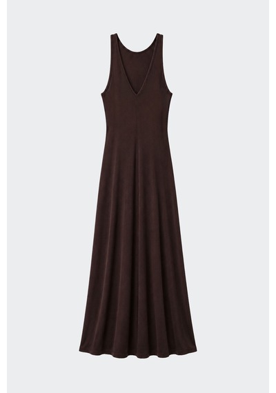 Suud Collection Kahverengi Bella Penye Elbise