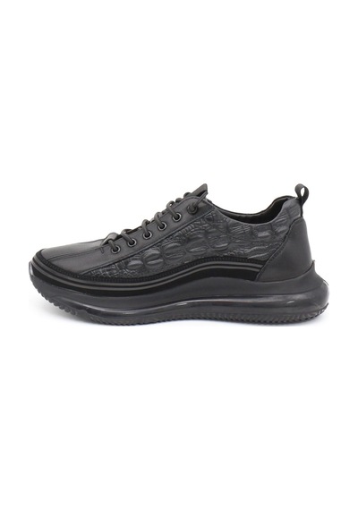 Guja 23k504 Siyah Hakiki Deri Air Taban Erkek Sneakers-siyah