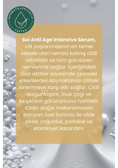 Soi Cosmetics Cilt Dolgunlaştırıcı Yaşlanma Ve Kırışıklık Karşıtı Nemlendirici Retinol Serum 30 ML