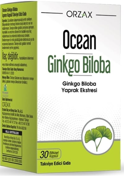 Ocean Ginkgo Biloba 30 Kapsül