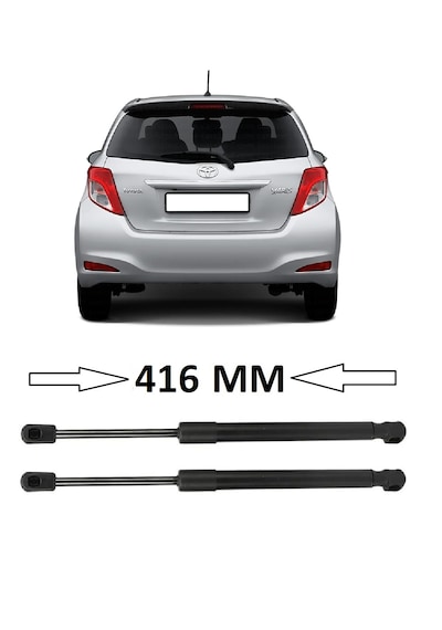 Toyota Yaris 2012-2017 Uyumlu Sağ + Sol Takım Bagaj Amortisörü 2 Adet 416mm 689500w0641 Bagaj Amortisörü