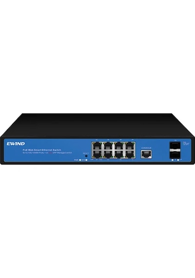 Ewınd Ew-s2910gm-ap8 Ge Poe+ 2 Gf Sfpmanaged Poe Swıtch 120w