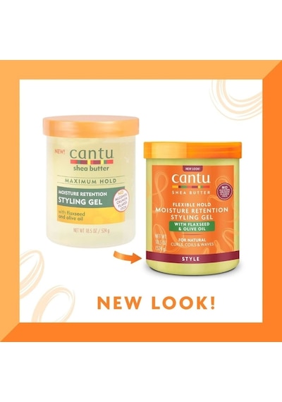 Cantu Shea Yağı Keten Tohumu ve Zeytin Yağlı Maksimum Tutma ve Şekillendirici Jöle 517 G
