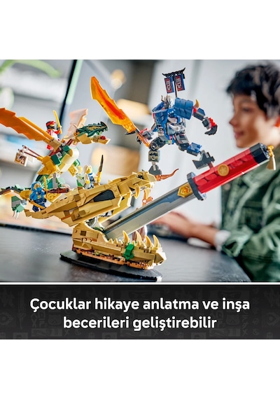 LEGO® NINJAGO® Ejderha Kılıcı Savaşı 71871 - 9 Yaş ve Üzeri Çocuklar için 4 Minifigür İçeren Oyuncak Yapım Seti (1016 Parça)