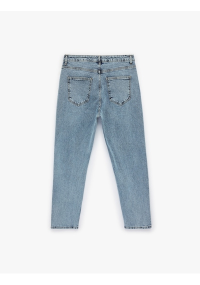 Koton Normal Bel Pamuklu Regular Fit Tapered Jean Pantolon- Joe Jean Açık İndigo 7wam40041nd Koton Normal Bel Pamuklu Regular Fit Tapered Jean Pantolon- Joe Jean Açık İndigo 7wam40041nd