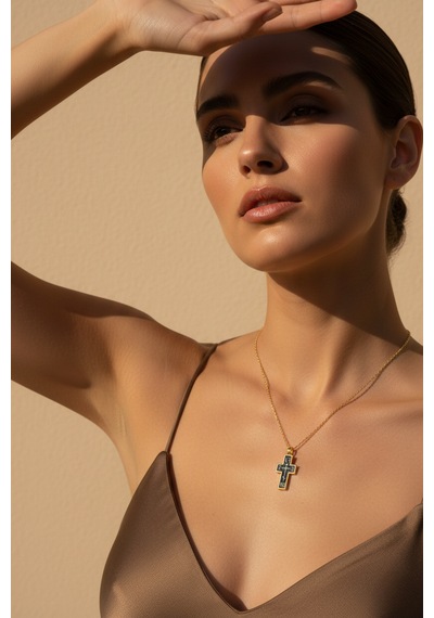 G&a Jewels - Kutsal Gücün Sembolü - 925 Ayar Oksitli Yaldız Altın Kaplama Gümüş Kolye Altın - Gümüş G&a Jewels - Kutsal Gücün Sembolü - 925 Ayar Oksitli Yaldız Altın Kaplama Gümüş Kolye Altın - Gümüş