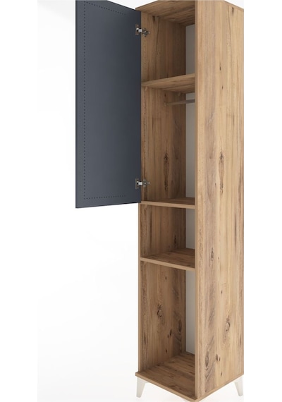 Hyperion Dolap 3 Raflı Tek Kapaklı Tek Askılı 44x44x221 Çam-a... Çam