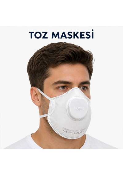 Lexroo Ventilli Konik Toz Maskesi Yüksek Konforlu Tasarım Toz Ve Partiküllere Karşı İş Güvenliği