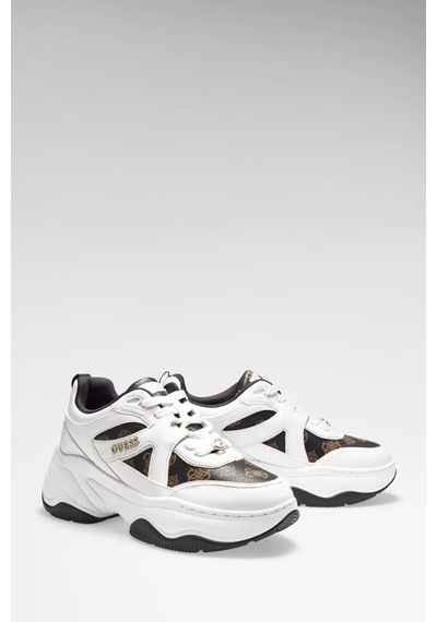 Guess Hacha Kadın Sneaker Ayakkabı Flfhacfal12 Kahve