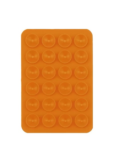 Lexroo Kare Öpücüklü 03 Çift Taraflı Silikon Tutucu 5,50cm X 8cm - Turuncu