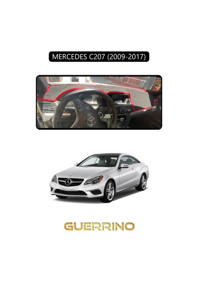 Mercedes C207 2009-2017torpido Koruma Halısı Siyah Kenar