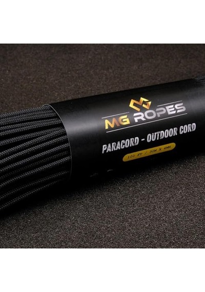 Bileklik Ve Outdoor Paracord İp 4 Mm 660lb 10 İplikli 30 Metre Siyah