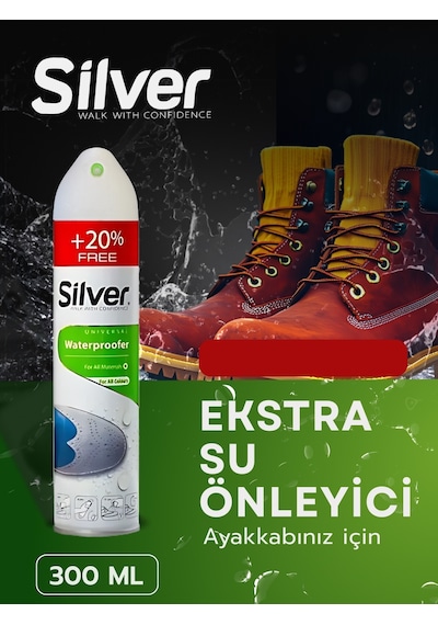 Silver Su Itici Su Geçirmezlik Ve Yağmur Kaydırıcı Önleyici Sprey 300 ML