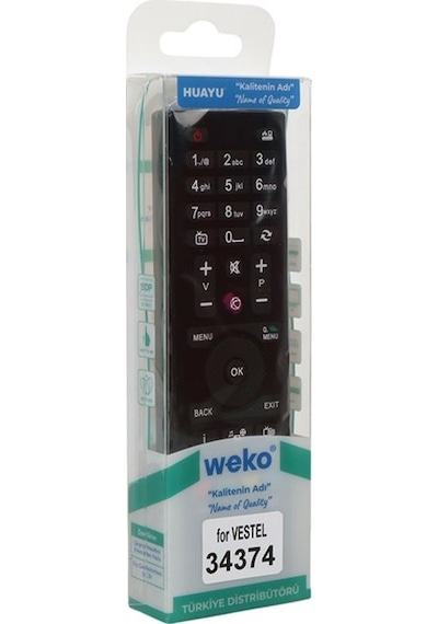 Vestel 40042 - 34375 / Seg Rc4870 - Rc4875 / Regal 43r6550 Yuvarlak Göbek Mini Lcd Tv Kumanda