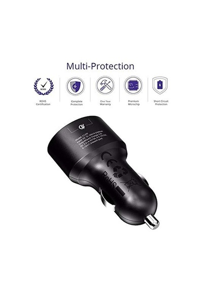 Ayrex Çift Usb Çıkışlı Qualcomm Qc 3.0 Araç Şarj Cihazı