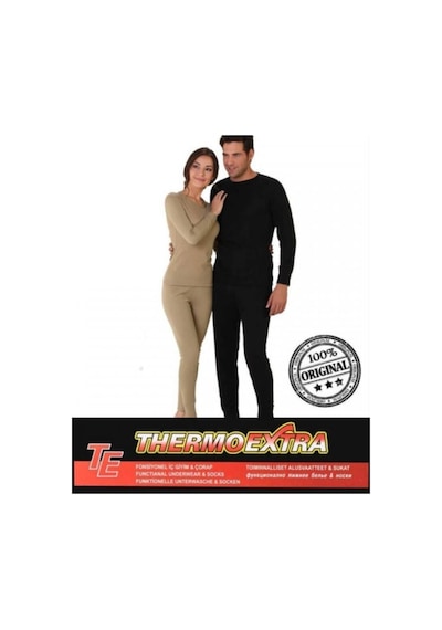 Thermo Baby Thermoekstra Termal Içlik Seti Unisex Destekli -20 Derece Siyah