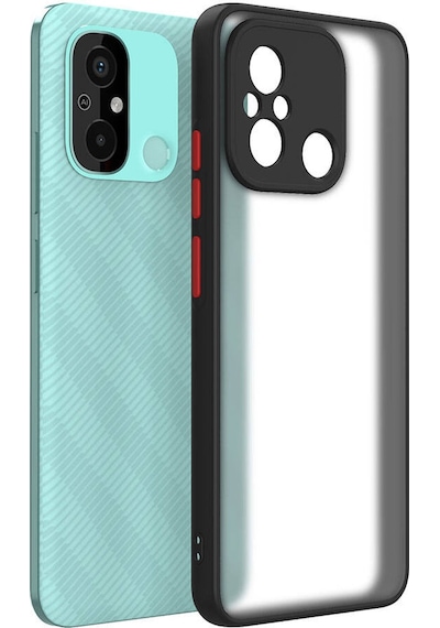 Xiaomi Redmi 12c Kılıf Zore Hux Kapak Siyah