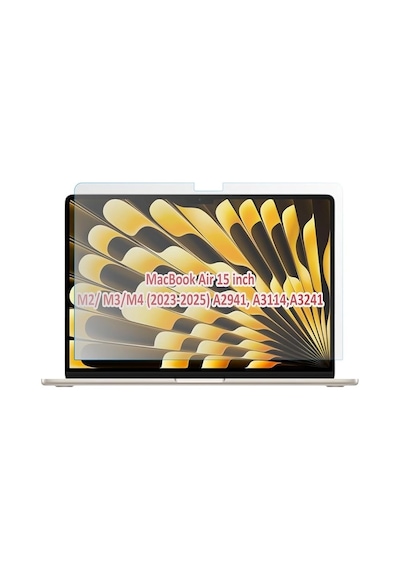 Apple Uyumlu MacBook Air 15 Inç M4-m5 Tam Uyumlu Esnek 9h Nano Ekran Koruyucu