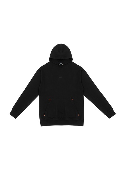 Beord Siyah %100 Pamuk Kapüşonlu Sweatshirt Bhd1-139